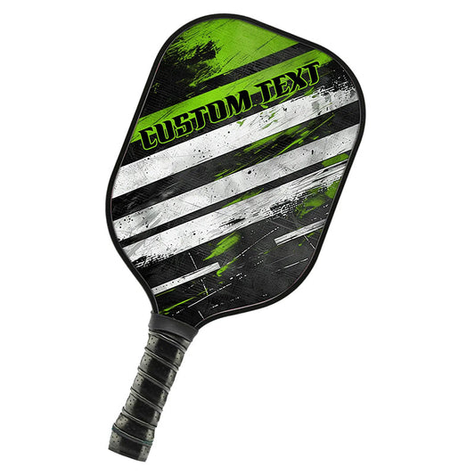 BlueJose Black And Green Customized Name Pickleball Paddle