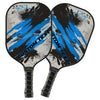 BlueJose Blue Grunge Customized Name Pickleball Paddle