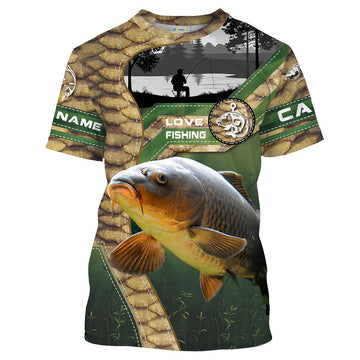 BlueJose Carp Fishing Customize Name Fishing Shirt