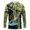 Bluejose Crappie Fishing Green Custom Name Long Sleeve, Long Sleeve Hooded