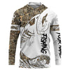 BlueJose Fish Reaper Fishing Camouflage Shirts Custom Name 3D Shirts