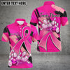 BlueJose Bowling And Pins Pink Ribbons Breast Cancer Personalized Name 3D Shirts