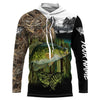 Bluejose Crappie Fishing Camo Freshwater Fish Customize Name 3D Hoodie