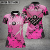 BlueJose Billiards Breast Cancer Awareness Hope Light Camo Customized Name 3D Shirts