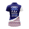 BlueJoses Blue Argyle Bowling Personalized All Over Printed Shirt For Women