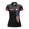 BlueJoses Bowling Black American Flag Customized Name All Over Printed Shirt For Women