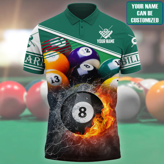 BlueJose Billiard Fire Colorful Personalized Unisex Shirt