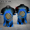 BlueJose Darts Fire Spike Wing Personalized Name, Team Name 3D Shirt (4 Colors)