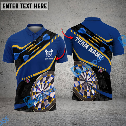 BlueJose Darts New Wave Personalized Name, Team Name Shirt (4 Colors)