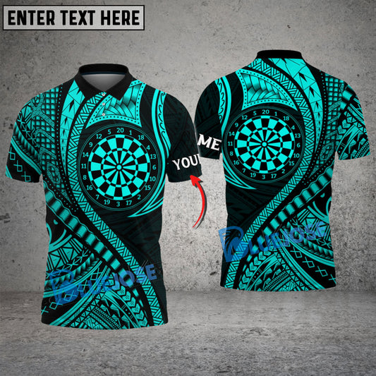 BlueJose Darts Polynesian Personalized Name Shirt (4 Colors)