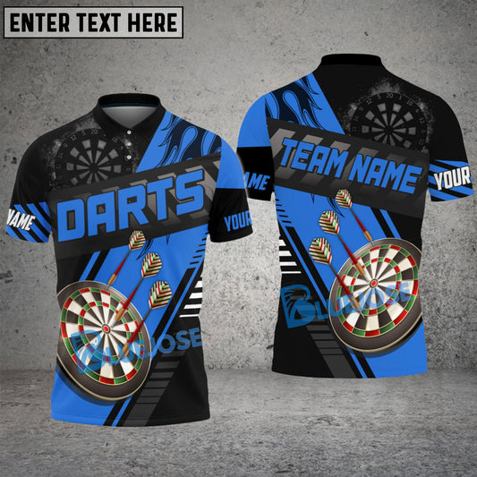 BlueJose Darts Sport Tag Personalized Name, Team Name Shirt (4 Colors)