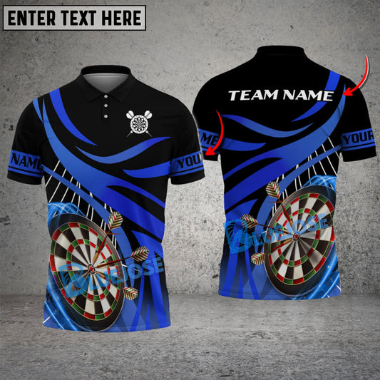 BlueJose Darts White Net Personalized Name, Team Name Shirt (4 Colors)