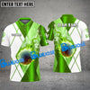 BlueJose Golf Fire Smoke Bling Customized Name, Team Name 3D Shirts (6 Colors)