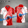 BlueJose Golf Fire Smoke Bling Customized Name, Team Name 3D Shirts (6 Colors)