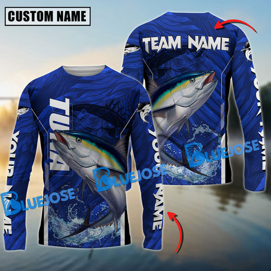 Bluejose Tuna Fishing Jersey Tournament Custom Name & Team Name 3D Shirts