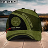 BlueJose Deer Hunting Trophy Leather Pattern Personalized Name Cap ( 4 Colors )
