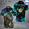 BlueJose Bowling And Pins Golden Phoenix Customized Name 3D Shirt (4 Colors)