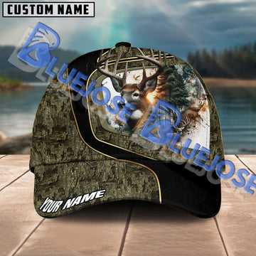 BlueJose Deer Hunting Jungle Camo Personalized Cap ( 4 Colors )