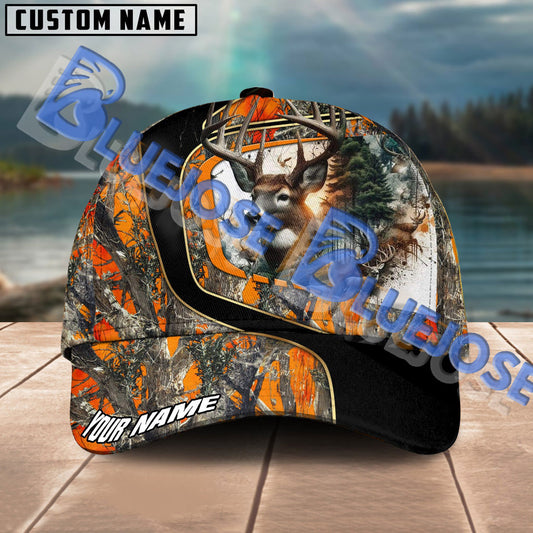 BlueJose Deer Hunting Jungle Camo Personalized Cap ( 4 Colors )