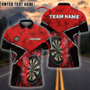 BlueJose Darts Dartboard Broken Smoke Pattern Personalized Name, Team Name 3D Shirt (4 Colors)