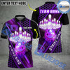 BlueJose Bowling And Pins Strike King Customized Name 3D Shirt (4 Colors)
