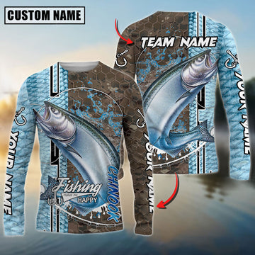 BlueJose Salmon Fishing Skin Sport Jersey Custom Name & Team Name Shirts