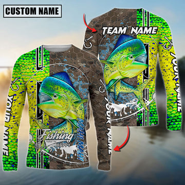 BlueJose  Mahi-Mahi Fishing Skin Sport Jersey Custom Name & Team Name Shirts