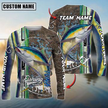 BlueJose Tuna Fishing Skin Sport Jersey Custom Name & Team Name Shirts