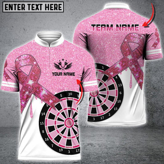 BlueJose Darts Breast Cancer Awareness Personalized Shirt