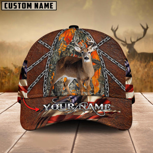 BlueJose Deer Hunting American Wilderness Multicolor Personalized Cap