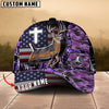 BlueJose Premium American Patriotic Deer Hunting Multicolor Personalized Cap