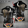 BlueJose Billiards Ball 8 Rack Wolf Viking Warrior Customized Name 3D Shirt (4 Colors)