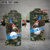 BlueJose Golf Premium Eagle US Camo Customized Name, Team Name 3D Shirts (4 Colors)