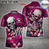 BlueJoses Bowling And Pins Skull Lightning Multicolor Customized Name 3D Shirt ( 4 Colors )