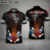 BlueJose Bowling And Pins King Fire Dragon Customized Name 3D Shirt (4 Colors)