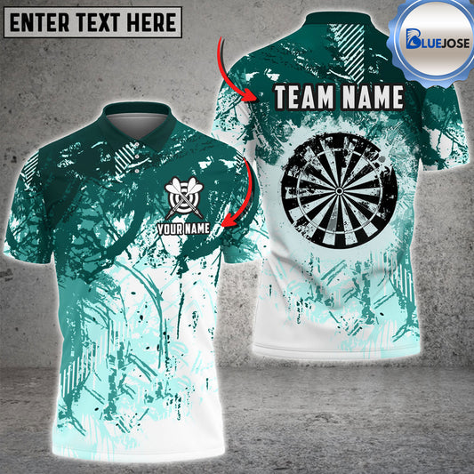 BlueJose Darts Grunge Paint  Personalized Name, Team Name 3D Shirt (6 Colors)