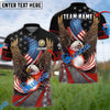 BlueJose Premium Eagle US Veteran Golf Customized Name, Team Name 3D Shirts