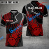 BlueJoses Bowling And Pins Flame Sport Jersey Multicolor Customized Name 3D Shirt ( 4 Colors )