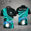 BlueJose Golf Ball Fire Flame Customized Name, Team Name 3D Shirts (4 Colors)