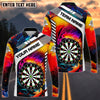 BlueJose Rainbow Dart Board Personalized Name 3D Shirt