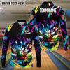 BlueJoses Bowling Graffiti Splash Paint Customized Name, Team Name 3D Shirt