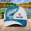 BlueJose Custom Name Wahoo Fishing Blue Water Cap