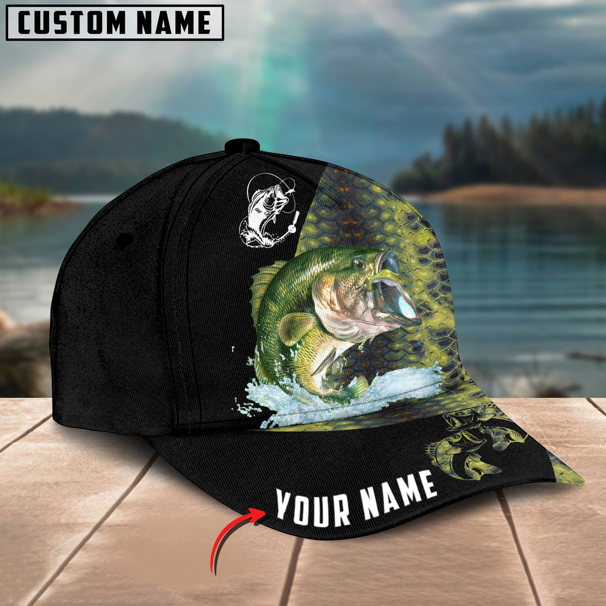 Sebass Cap BlueJose Personalized Bass Fishing Classic Cap – Blue Jose