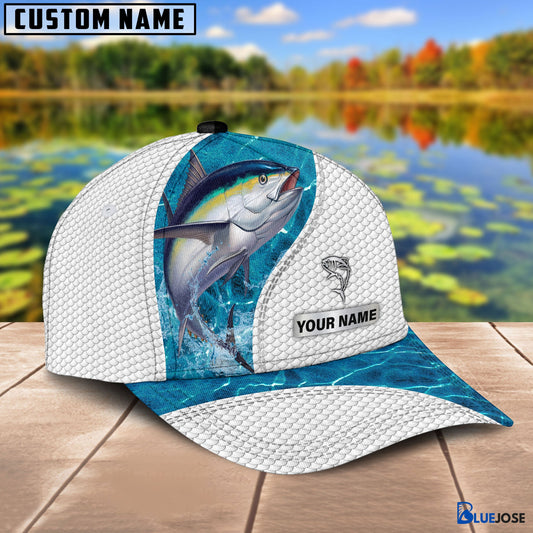 BlueJose Custom Name Tuna Fishing Blue Water Cap