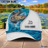 BlueJose Custom Name Catfish Fishing Blue Water Cap