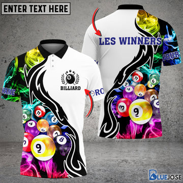 BlueJose Billiard 9 Ball Customized Name 3D Shirt For Chantal