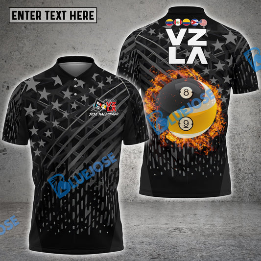 BlueJose Billiards Yin Yang Custom Shirt For VZLA Team