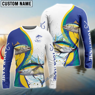 BlueJose Customize Name Tuna Fishing 3D Shirts