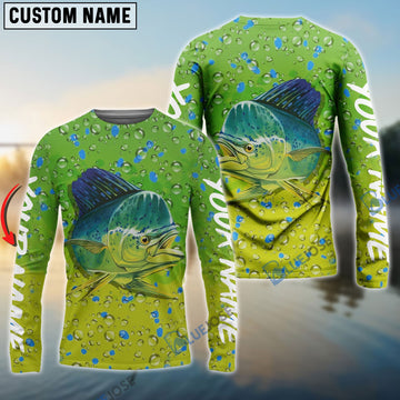 BlueJose Customize Name Mahi Mahi Fishing 3D Shirts