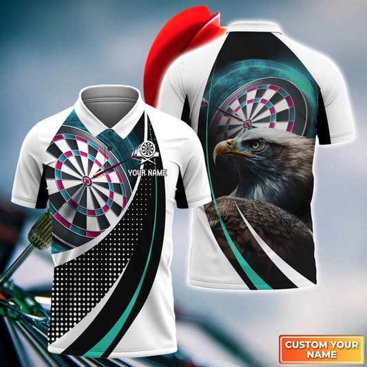 BlueJose Eagle And Darts Personalized Name 3D Shirt